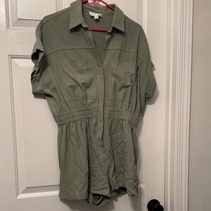 Olive Green Women's Romper